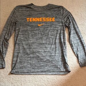 Nike Gray Long Sleeve with Orange Tennessee Logo